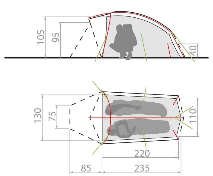 Vaude Taurus Ultralight 2P 4 Vaude Taurus Ultralight 2P – Bild 2